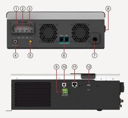 Гібридний сонячний інвертор (hybrid) MUST PV18-3224-PRO 1305001-4 фото
